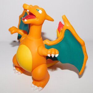 Vintage Retro 1998 TOMY Pokemon CHARIZARD 5" Action Figure Vinyl